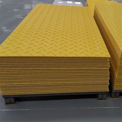 2*8ft HDPE 접지보호 시트 간이 도로 접근은 건설을 위해 엉클어집니다