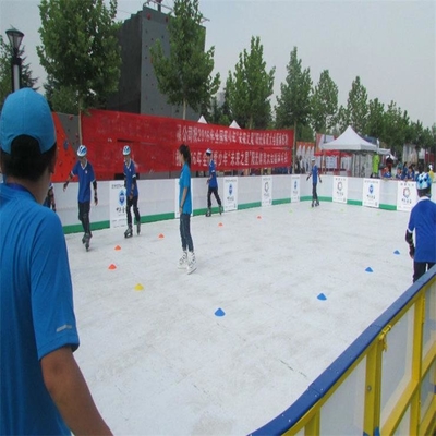 링크 패널을 스케이트를 타는 야외 뒤뜰 백색 모바일 UHMWPE 합성 얼음 아이스하키