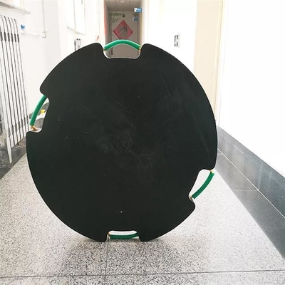 이동 크레인을 위한 검은 라운드 HDPE 잭 페들 플라스틱 크레인 아우트리거 패드