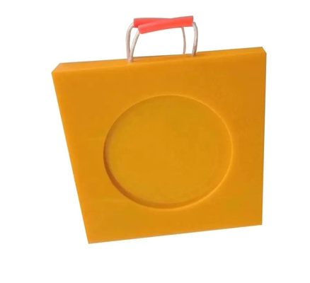 24X24 인치 경성 플라스틱 HDPE 아우트리거는 블록 크레인 잭 트럭 발 패드를 패드를 댑니다