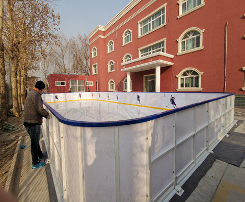 건조한 땅 어린이 스포츠 합성 얼음 스케이트 패널 Hdpe 시트 임대 화려한