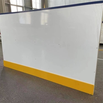 링크 계기반 보드를 촬영하는 4x8 피트 가지고 다닐 수 있는 HDPE 플라스틱 아이스 링크 장애 아이스하키