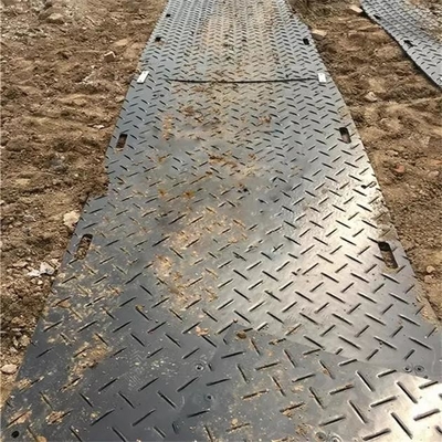 폴리에틸렌 길 플레이트 가벼운 HDPE 접지보호 간이 도로 머드 매트