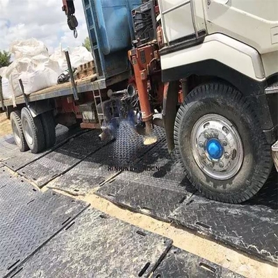 경성 플라스틱 바닥 가지고 다닐 수 있는 도로 매트 Hdpe 접지보호 도로 매트