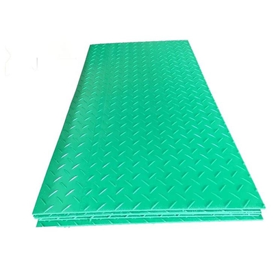 오래가는 녹색 플라스틱 HDPE 지상 도로는 굴삭기 건설을 위한 매트를 가라앉힙니다