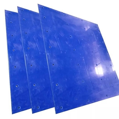 셀프 윤활 특성 푸른 UHMWPE 플라스틱 저장고는 벙커 라이너 시트를 숯으로 만듭니다