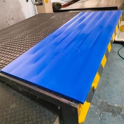 셀프 윤활 특성 푸른 UHMWPE 플라스틱 저장고는 벙커 라이너 시트를 숯으로 만듭니다