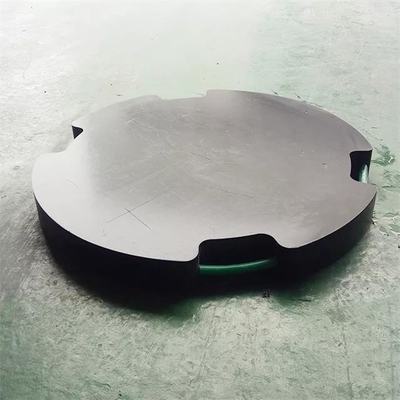 이동 크레인을 위한 검은 라운드 HDPE 잭 페들 플라스틱 크레인 아우트리거 패드