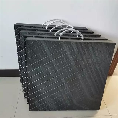 500x500mm HDPE 안전 아우트리거 패드 영역 안정 장치 다리는 크레인 발 패드를 패드를 댑니다