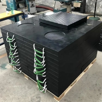 폴리머 혼합물 아우트리거 블록 HDPE 크레인은 교벽 수면자 잭 매트를 패드를 댑니다