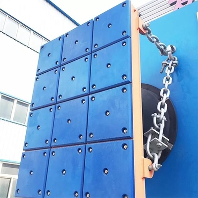 방수 푸른 플라스틱 해양 패널 UHMWPE 플랫폼 펜더는 부두 펜더를 위해 거닙니다