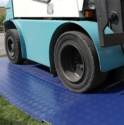 Hdpe Uhmwpe 12.7mm 플라스틱 지상 보호 매트 일시적인 도로에 대한 잎